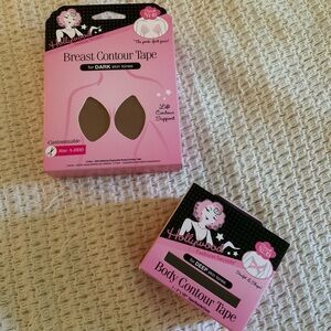 Hollywood Fashion Secrets Body Contour Breast Tape Pasties Dark Skin Tone